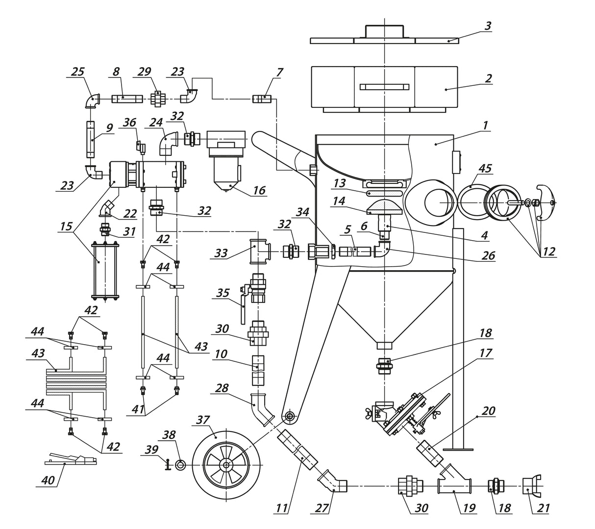 Onderdelen voor Contracor BlastRazor Z-100RC / Z-200RC