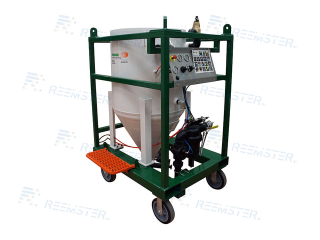 Een Sponge-Jet 470-SJ Feed Unit™ straalketel